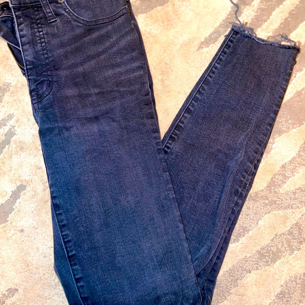 J-Crew Black Jeans with distressed look